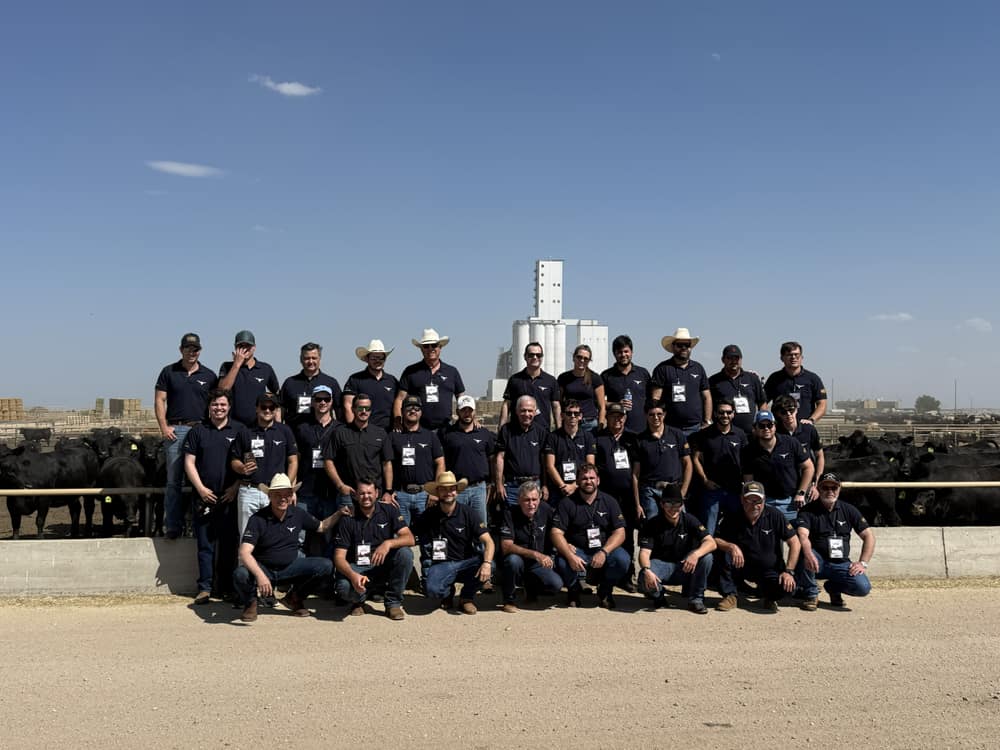 Grupo em visita técnica a confinamento nos Estados Unidos
